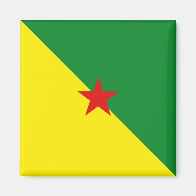 Guyane Flag Magnet (Vorne)