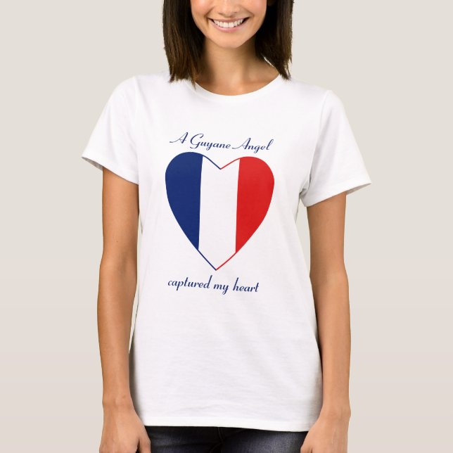 Guyane Flag Sweetheart T - Shirt (Vorderseite)