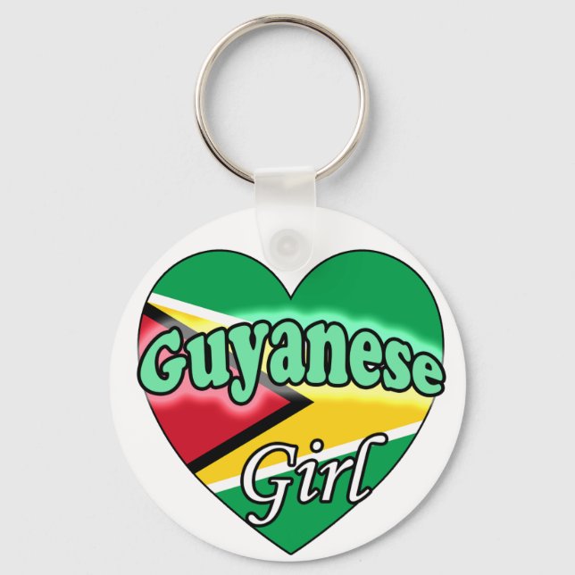 Guyanese Girl Schlüsselanhänger (Vorderseite)