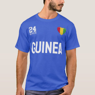 Guyanese Soccer Team 24 Sieben Guinea Fan T-Shirt