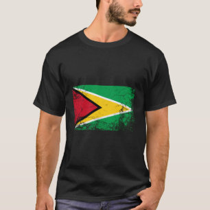 Guyanische Nationalflagge Vintage-Geschenk T-Shirt