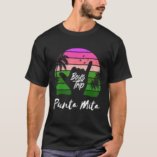 Guys Punta Mita Mexico Trip Matching Vacation T-Shirt (Vorderseite)