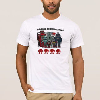 Guy's Vintage Japanischer Spielzeug-Roboter T-Shir T-Shirt