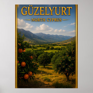 Guzelyurt Nordzypern Zitrusland Reise Poster