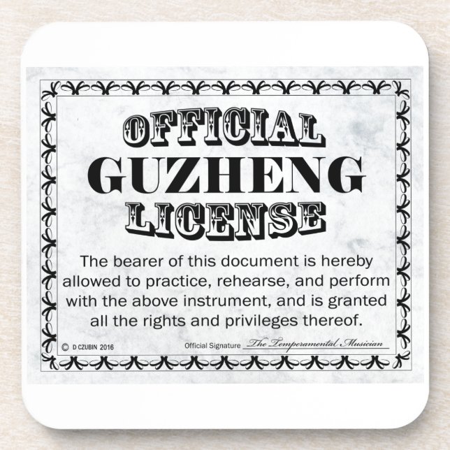 Guzheng-Lizenz Untersetzer (Vorderseite)