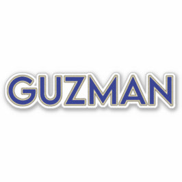 GUZMAN 02-6" STICKER