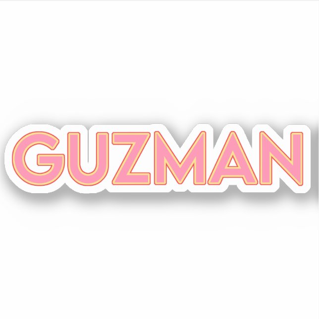 GUZMAN 03 — 3" STICKER (Vorderseite)