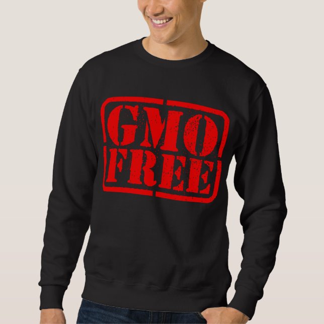GVO-frei - Rot Sweatshirt (Vorderseite)