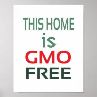 GVO-frei (Standard-Bildformat) Poster