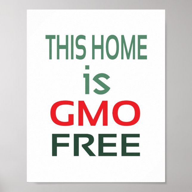 GVO-frei (Standard-Bildformat) Poster (Vorne)