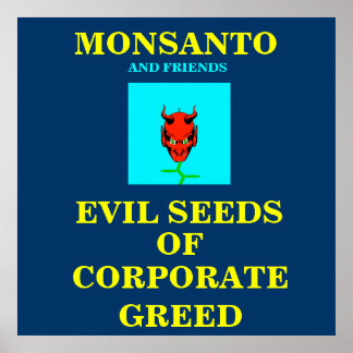 GVO-POSTER/PROTESTSIGN POSTER