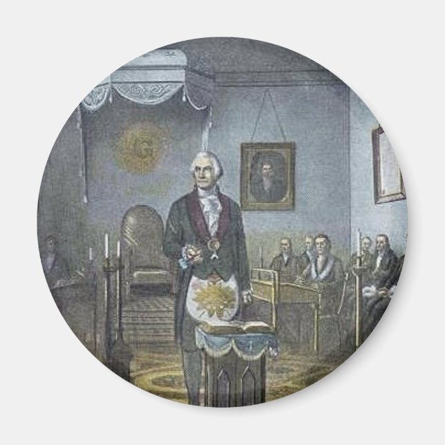 GWAlexandriaLodgePC1 Magnet (Vorne)