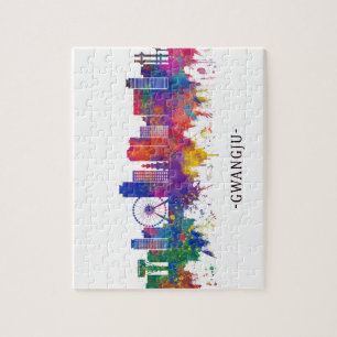 Gwangju Südkorea Skyline Puzzle