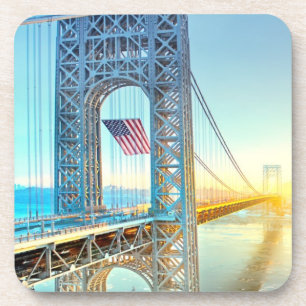 GWB anschließenfort-Lee NJ und Manhattan NYPlus Untersetzer