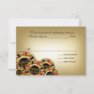 Gwen Las Vegas Casino Party UAWG RSVP Karte