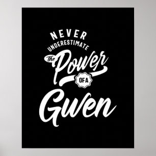 Gwen Personalisiert Name Birthday Gift Poster