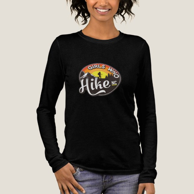 GWHNC Retro-Logo Langarmshirt  Tri-Blend Shirt (Vorderseite)