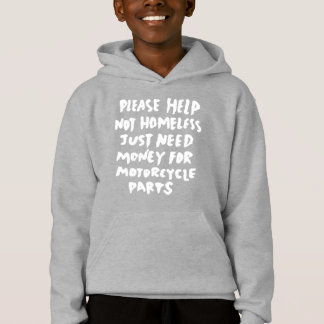 Gwosts brauchen Geld für Motorradteile Kid's Hoodie