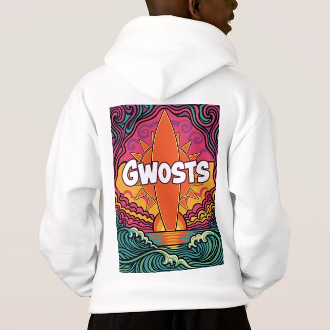 Gwosts Psychedelic Kid's Hoodie (Rückseite)