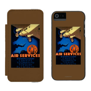 GWR Air Services Vintage Poster Europa Incipio Watson™ iPhone 5 Geldbörsen Hülle