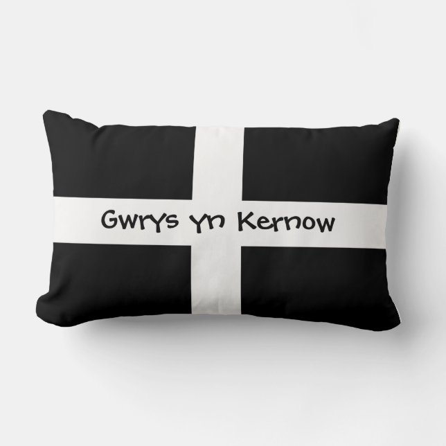 Gwrys yn Kernow - gemacht in Cornwall Lendenkissen (Vorderseite)