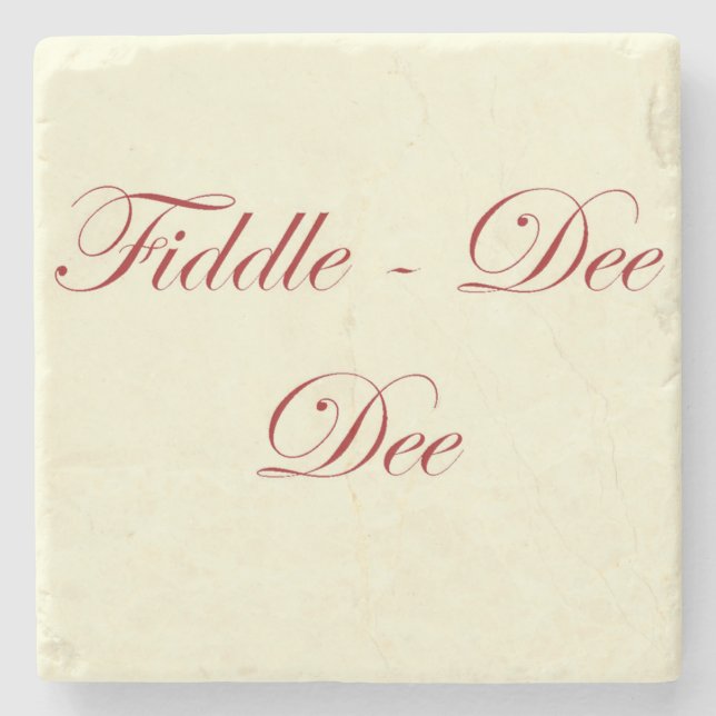 GWTW Fiddle dee de quote Untersetzer (Vorderseite)