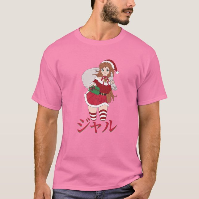 Gyaru - Anime Christmas - Manga Japanese Otaku Aes T-Shirt (Vorderseite)