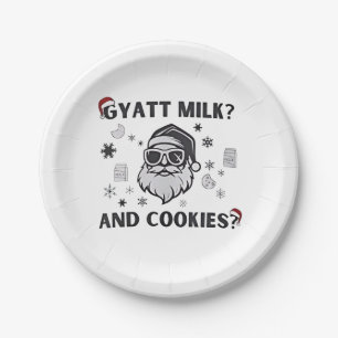 Gyatt Milch und Kekse Lustiger Santa Gen Alpha Pappteller