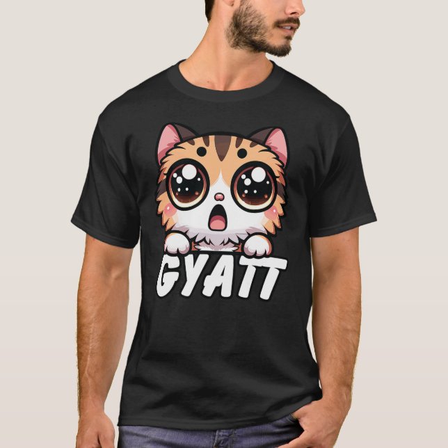 Gyatt with Kawaii Cat, Gyatt T-Shirt (Vorderseite)
