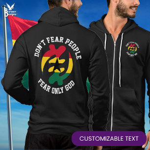 Gye Nyame Adinkra FEAR NUR GOTT Christlich Ghana Hoodie