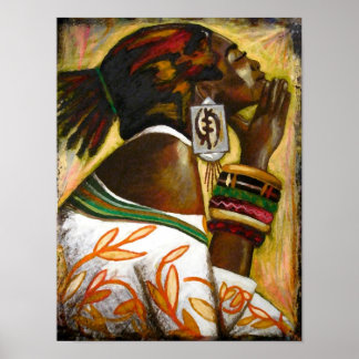 Gye Nyame Adinkra - OmninnerG von Mansa Pryor Poster