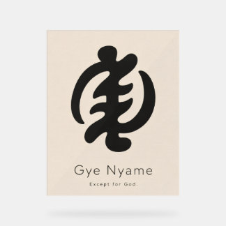 Gye Nyame Adinkra-Symbol | Minimalistischer afrika Acrylschild