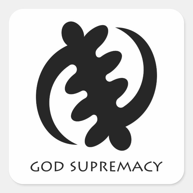 Gye Nyame African Adinkra Symbol Sticker (Vorderseite)