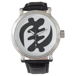 Gye Nyame   Gott ist das höchste Adinkra-Symbol Armbanduhr