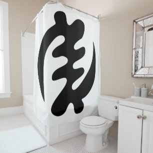 Gye Nyame Gott ist das höchste Adinkra-Symbol Duschvorhang