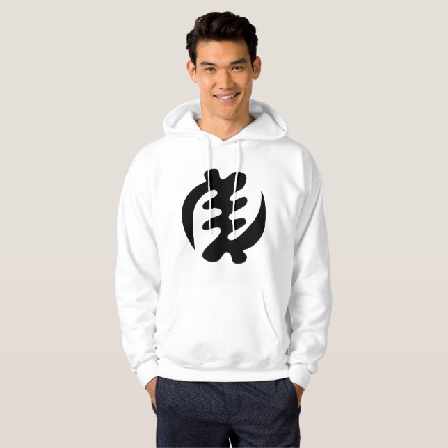Gye Nyame | Gott ist das höchste Adinkra-Symbol Hoodie (Vorne ganz)