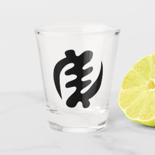 Gye Nyame Gott ist das höchste Adinkra-Symbol Schnapsglas