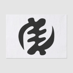 Gye Nyame Gott ist das höchste Adinkra-Symbol Seidenpapier