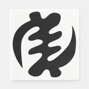 Gye Nyame   Gott ist das höchste Adinkra-Symbol Serviette