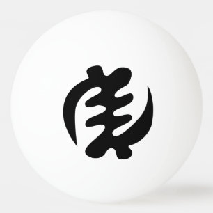 Gye Nyame Gott ist das höchste Adinkra-Symbol Tischtennisball