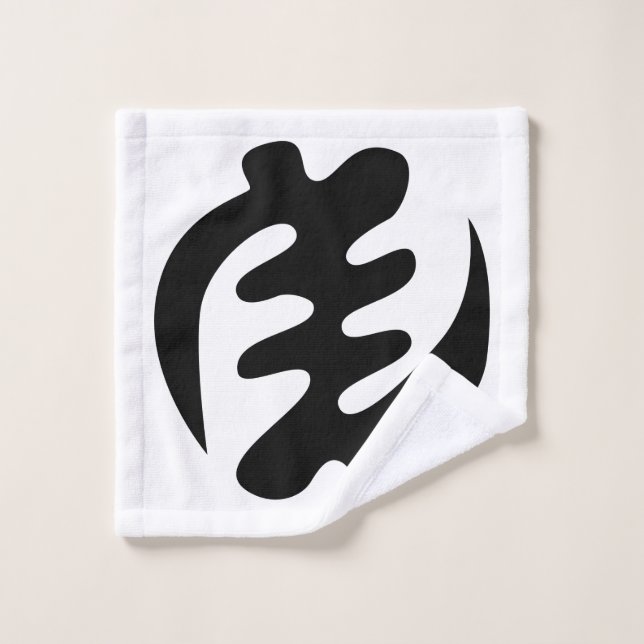Gye Nyame | Gott ist das höchste Adinkra-Symbol Waschlappen (Waschlappen)