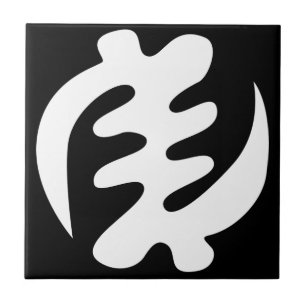 Gye Nyame Gott ist höchstes Adinkra-Symbol Fliese