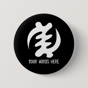 Gye Nyame   Gott ist Oberstes Symbol Button