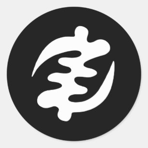 Gye Nyame Runder Aufkleber