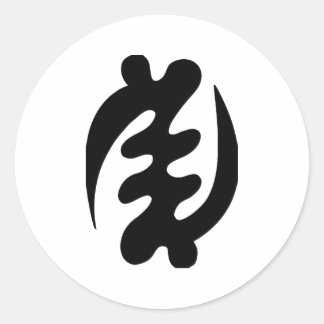 Gye Nyame Runder Aufkleber
