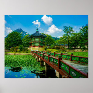 Gyeongbokgung Palace, Südkorea Poster