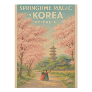 Gyeongju-Blüten" - Frühjahr in Korea Poster