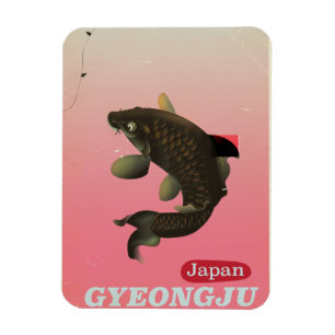 Gyeongju Korea Vintages Reiseplakat Magnet