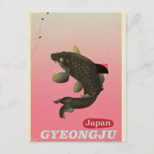 Gyeongju Korea Vintages Reiseplakat Postkarte