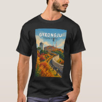 Gyeongju Südkorea Illustration Reise Kunst